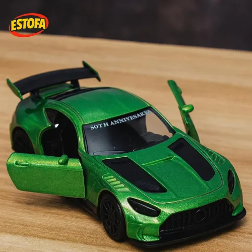 Image of 1:43 Scale Mercedes Diecast Metal Pull Back Car For Kids