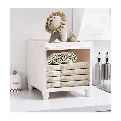 Image of 1-Door Plastic Wardrobe Foldable Wardrobe Storage Organizer for Kids