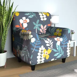 1 Seater Stretch Sofa Cover Floral