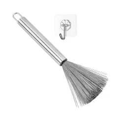 1 Stainless Steel Kitchen Cleaning Brush with Hook