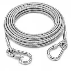 10 Meter Heavy Duty Clothes Drying Rope with Hooks