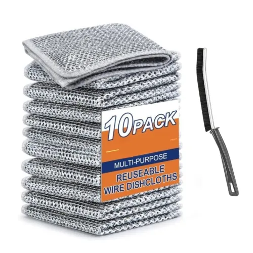 Image of 10 Pack Non-Scratch Wire Dishcloth 