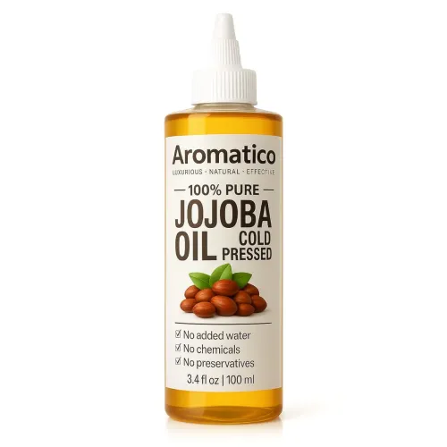 Image of AROMATICO 100% Pure JOJOBA Oil Cold Pressed for Healthy Hair & Skin