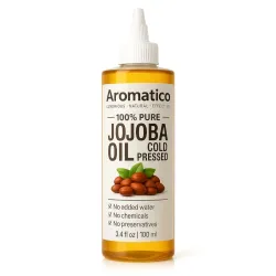 AROMATICO 100% Pure JOJOBA Oil Cold Pressed for Healthy Hair & Skin