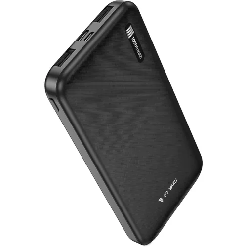 Image of 10000mAh Power Bank Portable Slim Design with Dual USB Output Type-C Micro (Input & Output) Lithium Polymer Battery Comp