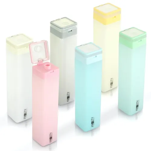 Image of 1000ml Square Water Bottle India's 1st Frosty Flip Cap Bottle with Handle