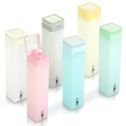 1000ml Square Water Bottle Indias 1st Frosty Flip Cap Bottle with Handle