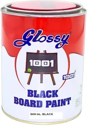 1001 Chalk Board Paint ST- Black BLACK Functional Wall Paint (500 ml)