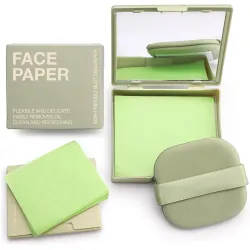 100Pcs Korean Face Blotting Paper for Oily Skin, Natural Linen Bloating Papers for Oily Face, Oil Absorbing Sheets for F