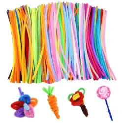 VRB Dec 100 Pcs Pipe Cleaner for Craft Flower - Chenille Stems for DIY Crafts