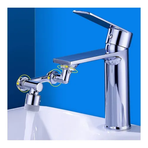 Image of 1080° Multifunctional Rotating Splash Proof Filter Extender Faucet Aerator 2 Water Outlet Modes 