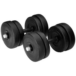 Dumbbell Set, 10Kg Adjustable Dumbbell Set With 1 Pair of Adjustable Dumbbell Rods with PVC Dumbbell Plates, Home Gym Combo, Exercise & Fitness Sets