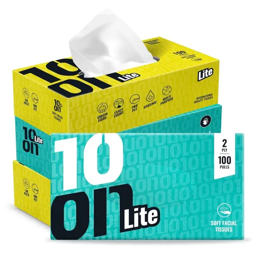 Image of 10on Lite 2-Ply Facial Tissues 100 Pulls * Pack of 4
