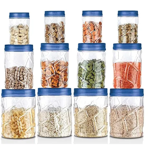 Image of 12 Pcs Combo Unbreakable Air Tight Shape Kitchen Storage Container,Food Storage