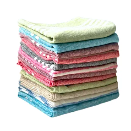 Image of 12 Pcs Dishcloths | 12x16 Inches | Bulk Cotton Kitchen Cleaning Dish Cloths | Scrubbing Wash Cloth Sets | Multipurpose C