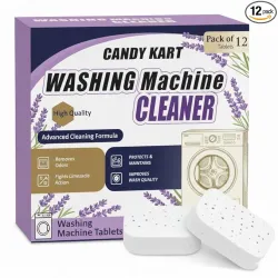 12 Pcs Lavender scented Washing Machine Deep Cleaner Descaler Tablets