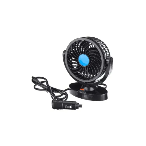 Image of 12V DC Single-Head Car Dashboard Fan (360° Rotatable, 2-Speed)