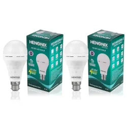 12W Emergency Inverter LED Bulb Long-Lasting 2 Hours Backup Power for Home(Pack of 2)