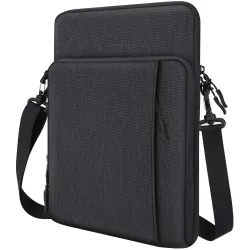 Tipple 11.6-13.3 inch Laptop Sleeve Bag Case Cover with Detachual Shoulder Straps Compatible with MacBook Air/Pro 13/Pro 14 M5 M4 M3 M2 M1, HP Dell ASUS -Charcoal Black