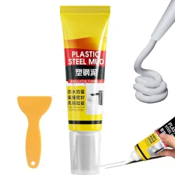 150ml Waterproof White Caulk with Built‑in Scraper – Quick‑Drying Gap‑Filling Silicone Sealant Adhesive for Kitchen, Bathroom, Toilet & Sink – Easy Application, Strong Bond