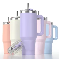 1800ML Large Capacity Plastic Tumbler with Handle & Straw, BPA Free Reusable Water Cup, Leakproof Lid, Hot & Cold Drink Travel Mug for Office, Gym, Travel, Home, Multicolor