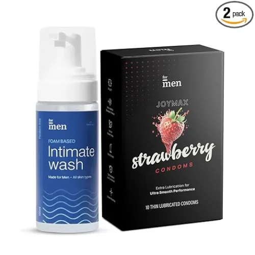 Image of 18+ ForMen Joymax Strawberry Flavored Condoms 10-Count 