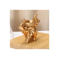 1pce Golden Elephant showpiece