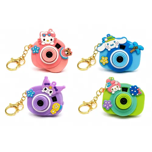 Image of [ 1-PCS ] Cute Mini Camera Keychain for Kids, Cartoon Camera Bag Charm