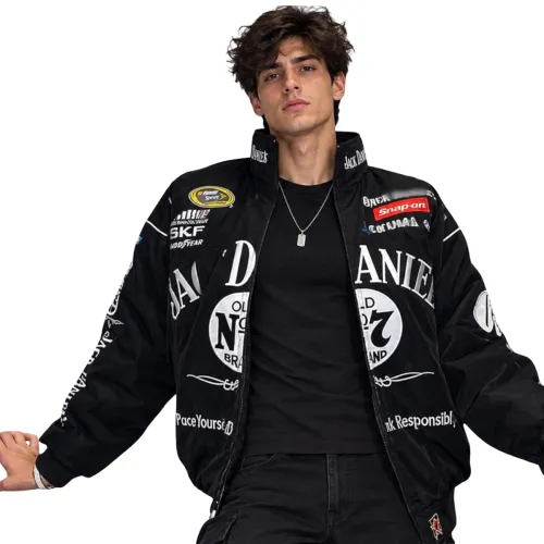 Image of 1SREET Motorsport Graphic Printed Racing Bomber Jacket for Men & Women