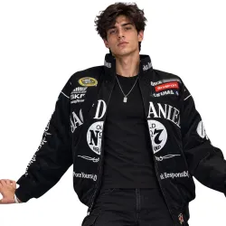 1SREET Motorsport Graphic Printed Racing Bomber Jacket for Men & Women
