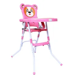 1st Step 2 in 1 Convertible High Chair Cum Booster Seat (Pink)