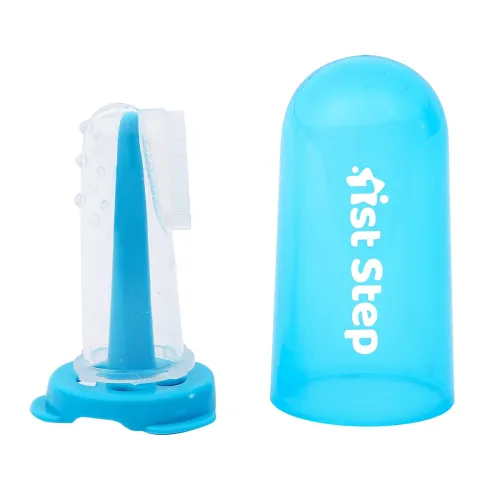 Image of 1st Step Silicone Finger Brush with Drying Rack