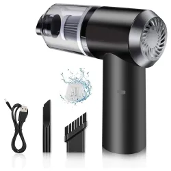 2-in-1 Car Vacuum Cleaner - 120W High-Power Handheld Wireless With Dust Collection