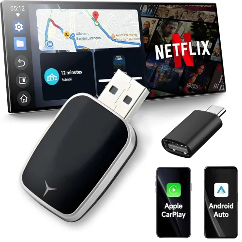Image of 2 in 1 Wireless CarPlay & Android Auto Adapter 