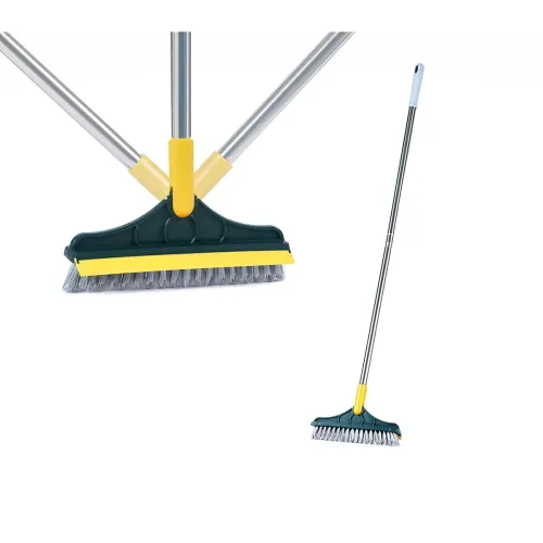 Image of 2-in-1 Bathroom & Floor Cleaning Brush with Wiper