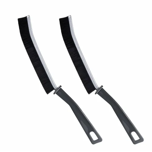 Image of 2 Pcs Hard-Bristled Crevice Cleaning Brush