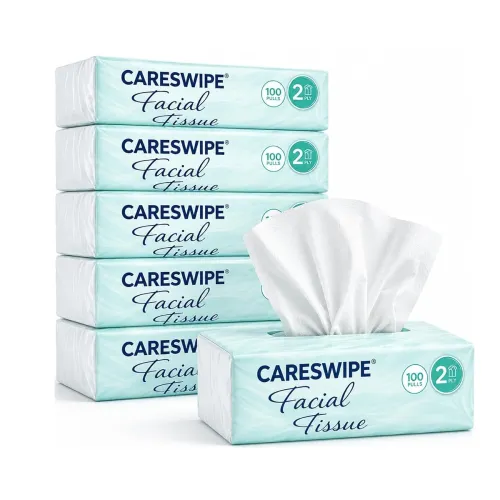 Image of 2 Ply Facial Tissue Box 100 Pulls Each Box (200 Sheets) Pack Of 6