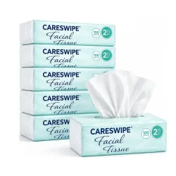 2 Ply Facial Tissue Box 100 Pulls Each Box (200 Sheets) Pack Of 6