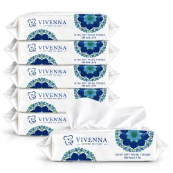 2 Ply Ultra Soft Facial Tissue Paper Pack