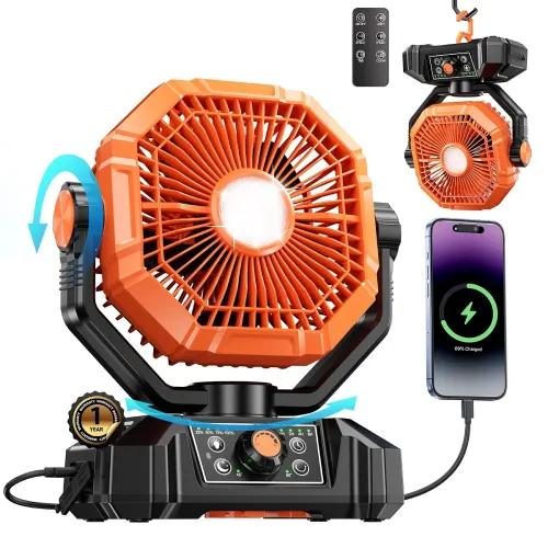 Image of 20000mAh Rechargeable Portable Fan