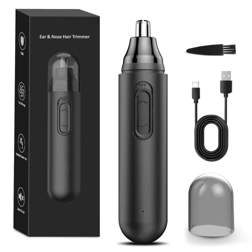 Image of 2025 Nose Hair Trimmer, Portable Painless Ear and Nose Hair Trimmer for Men Women, USB-C Rechargeable, IPX7 Waterproof,N