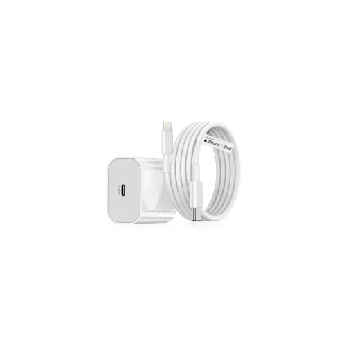 Image of 20W iPhone Compatible USB C to Lightning Fast Charger Adapter with Cable