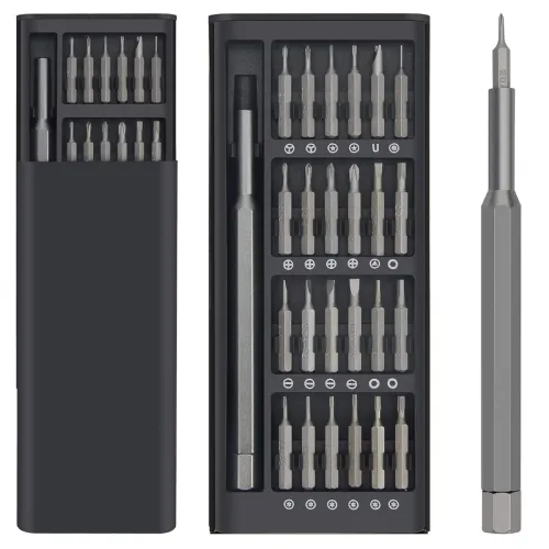 Image of 24 in 1 Mini Screwdriver Set with Case, Small Flathead Magnetic Screwdriver Kit for Electronics, PC, Watches, Glasses, P