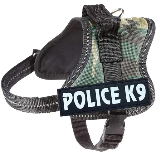 Image of 24x7 eMall Dog K9 Police Harness Dog Vest Loop Straps and Handle and Adjustable (Camouflage, M- 22-28 Inch Girth)