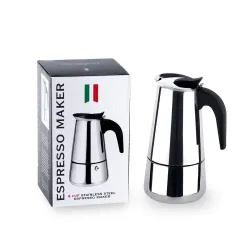 250 ML Stainless Steel Espresso Maker Stovetop Coffee Percolator Italian Coffee
