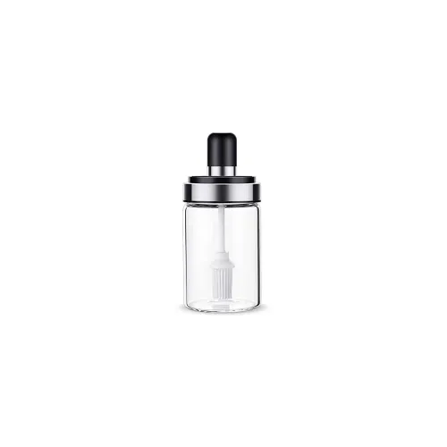 Image of 250 ml Glass Oil Dispenser With Basting Brush