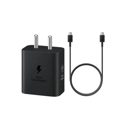 Image of 25W Gan Fast Charger with USB-C Cable for Samsung F36 F16 M55 M06 M05 M16 M15