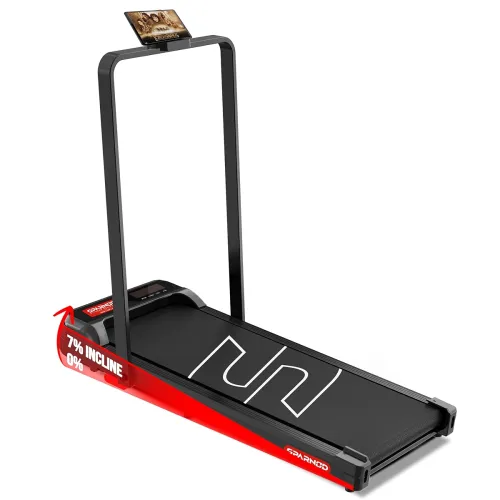 Image of Sparnod STH-3004N 2 in 1 Walking Pad Treadmill for Home Use, 1–10 km/h, Foldable Rail, 7% Incline, LED Display, Shock Ab