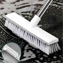 2-in-1 Bathroom Cleaning Brush with Wiper