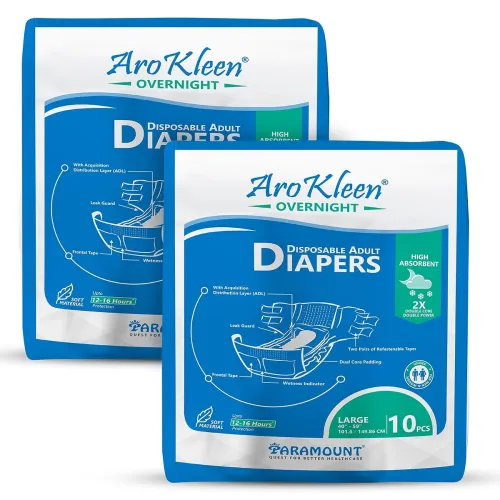 Image of 2X DUAL CORE DUAL POWER OVERNIGHT Adult Diapers 